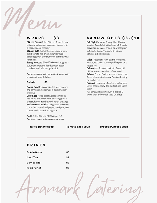 catering menu page 2